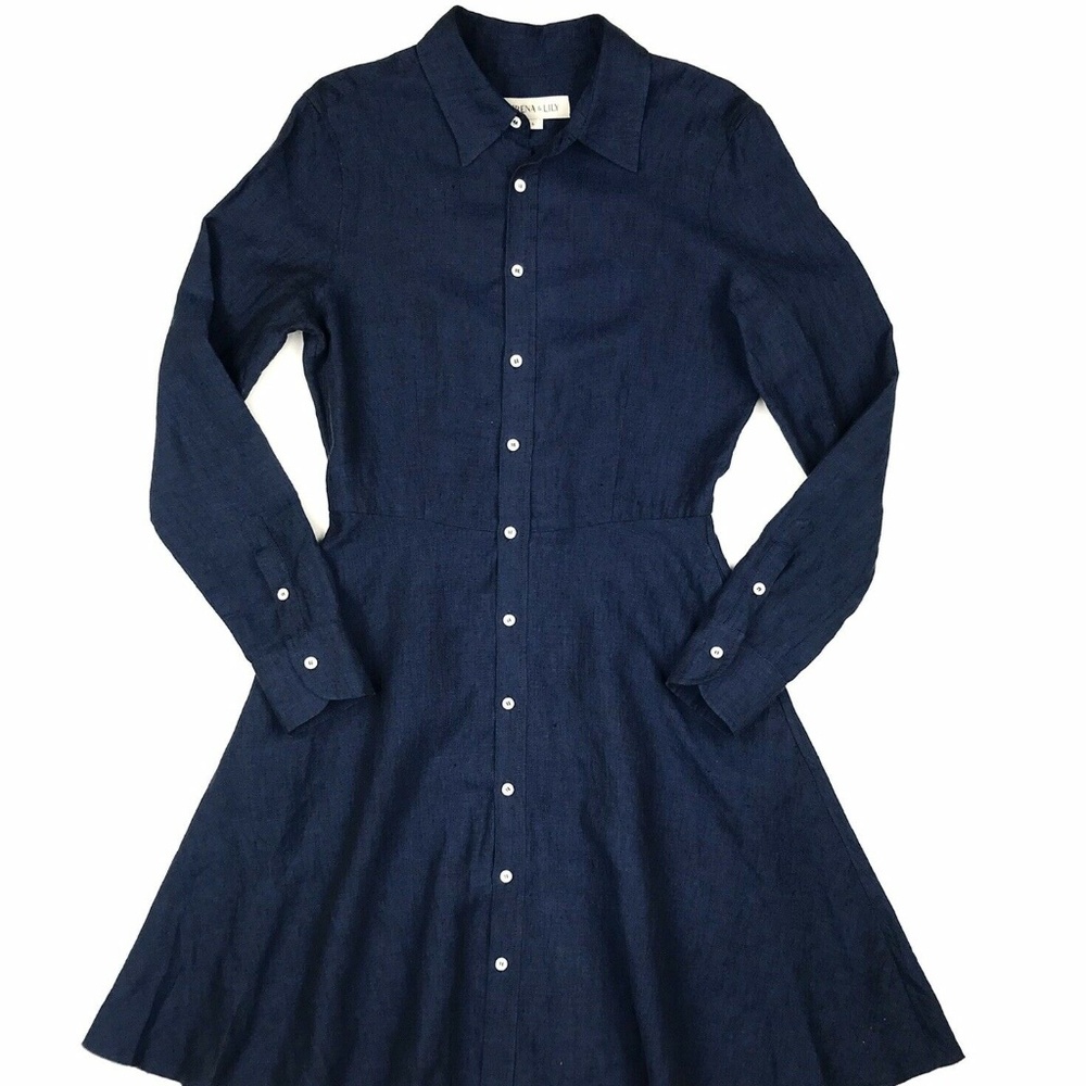 Serena & Lily Navy Long Sleeve Dress